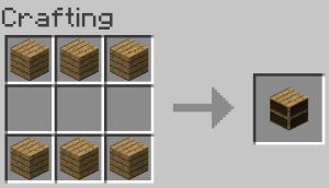 They are crafted like you would craft a Bookshelf, without the books