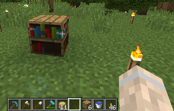Bookcases show how full they are on the outside!