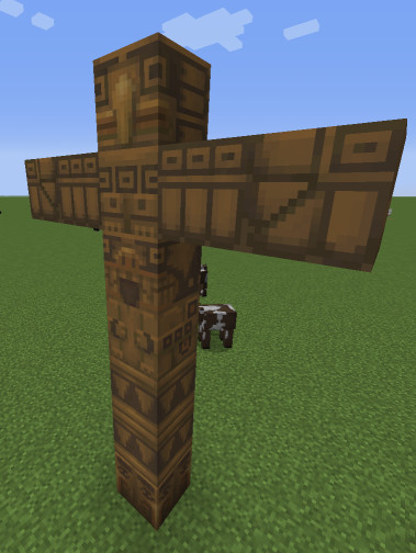 An example build using carved spruce